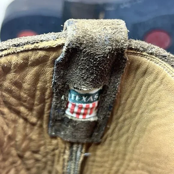 Ralph Lauren Double RL RRL Plainview Western Cowboy Boots Brown Leather Men’s 8D - Picture 9 of 11